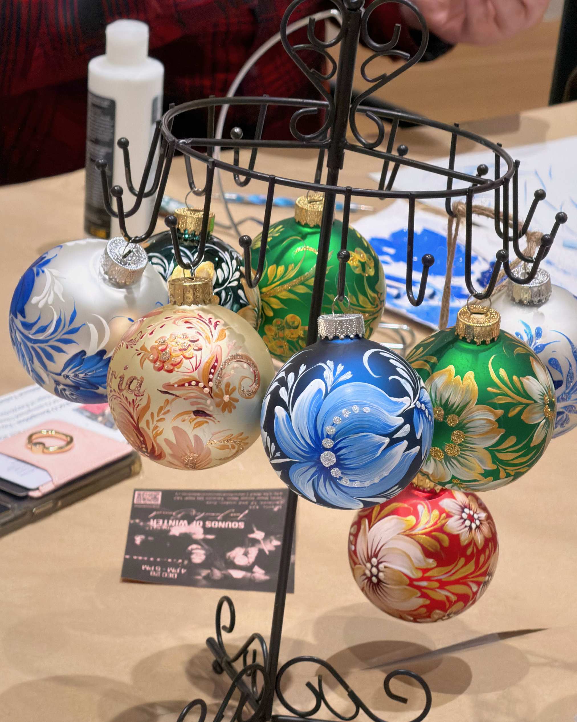 Petrykivka Christmas Ornament Workshop, Thursday, December 11, 2025